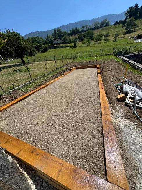 Création d’un terrain de pétanque sur mesure